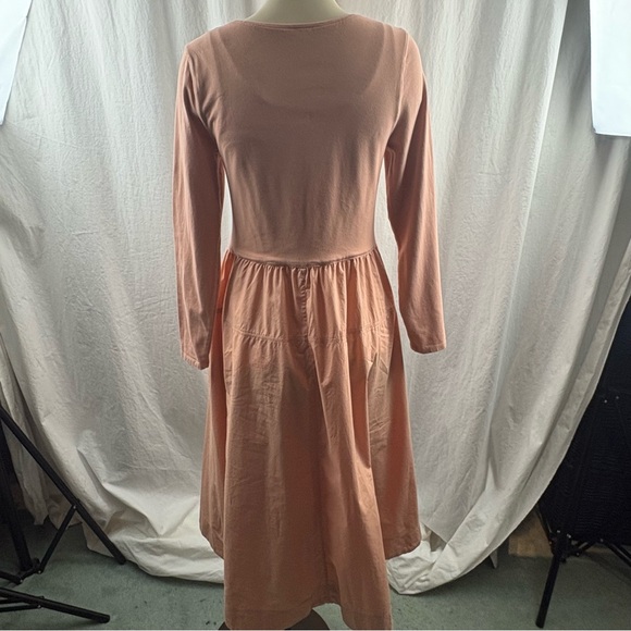 Everlane Riviera Long Sleeve Dress in Blush Pink Size L - Picture 7 of 15